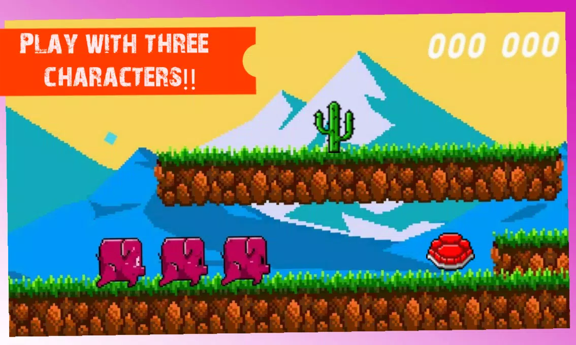 Turbo Pig platformer pixel art Tangkapan skrin 2