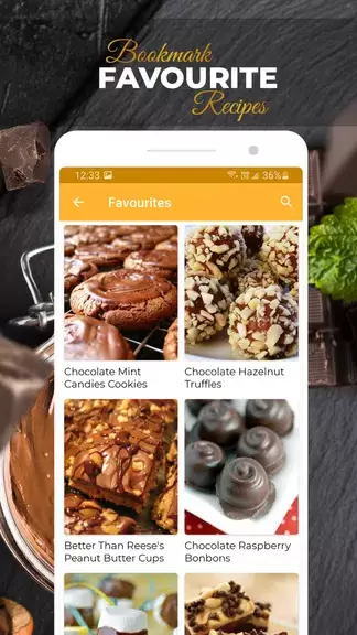 Recetas de chocolate Captura de pantalla 3