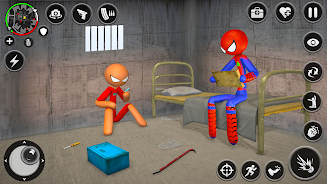 Spider Stick Hero Prison Break 스크린샷 1