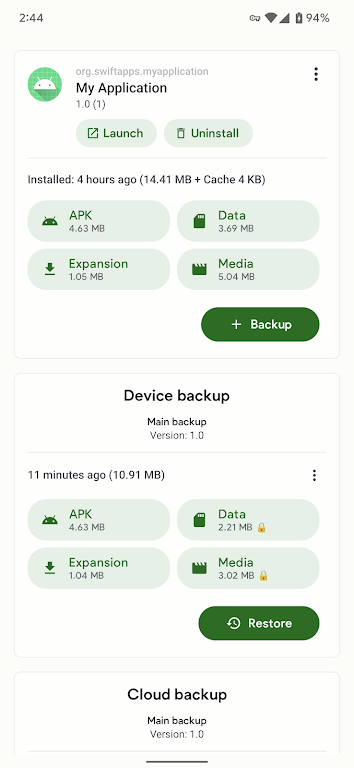 Swift Backup स्क्रीनशॉट 1