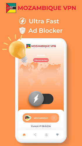 Mozambique VPN - Private Proxy Screenshot 1