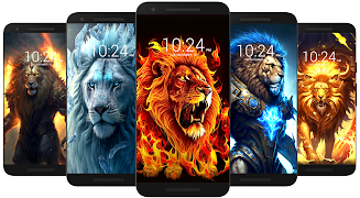 Lion Wallpaper HD Captura de pantalla 1