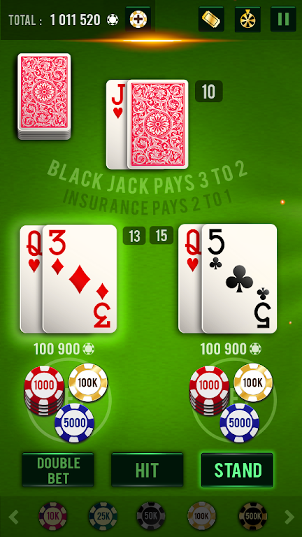 Blackjack 21 - Vegas Casino Zrzut ekranu 2