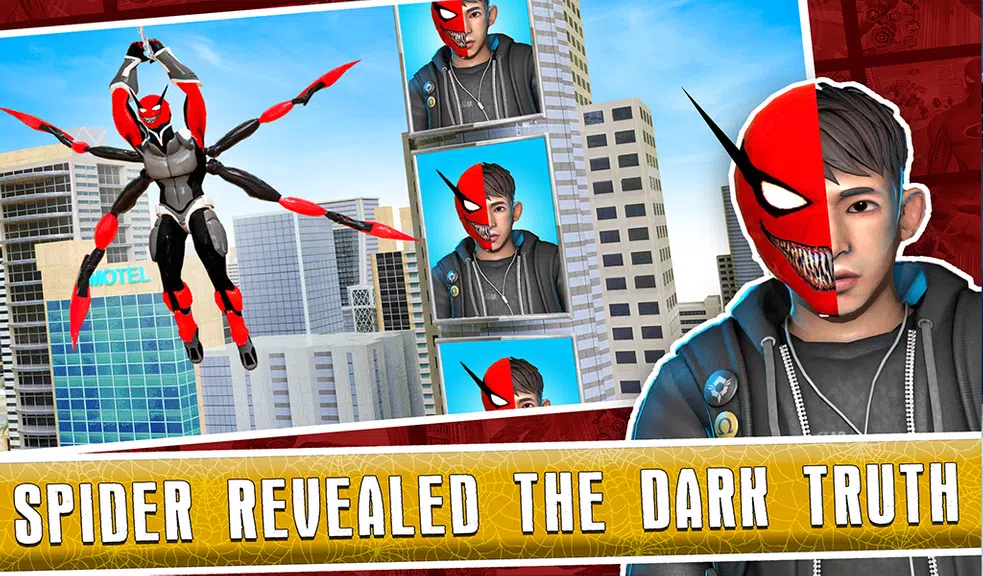 Black Spider Rope SuperHero ภาพหน้าจอ 3