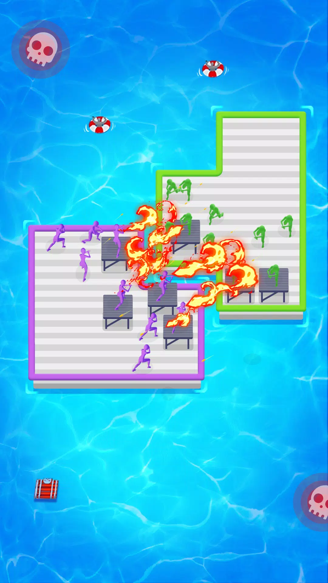 Schermata Raft Defense: Crazy Sea Battle 2