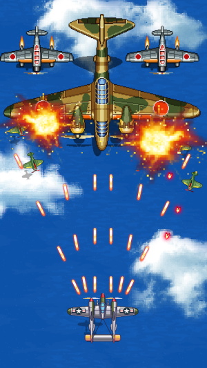 空軍1945：射擊飛機街機遊戲應用截圖第4張