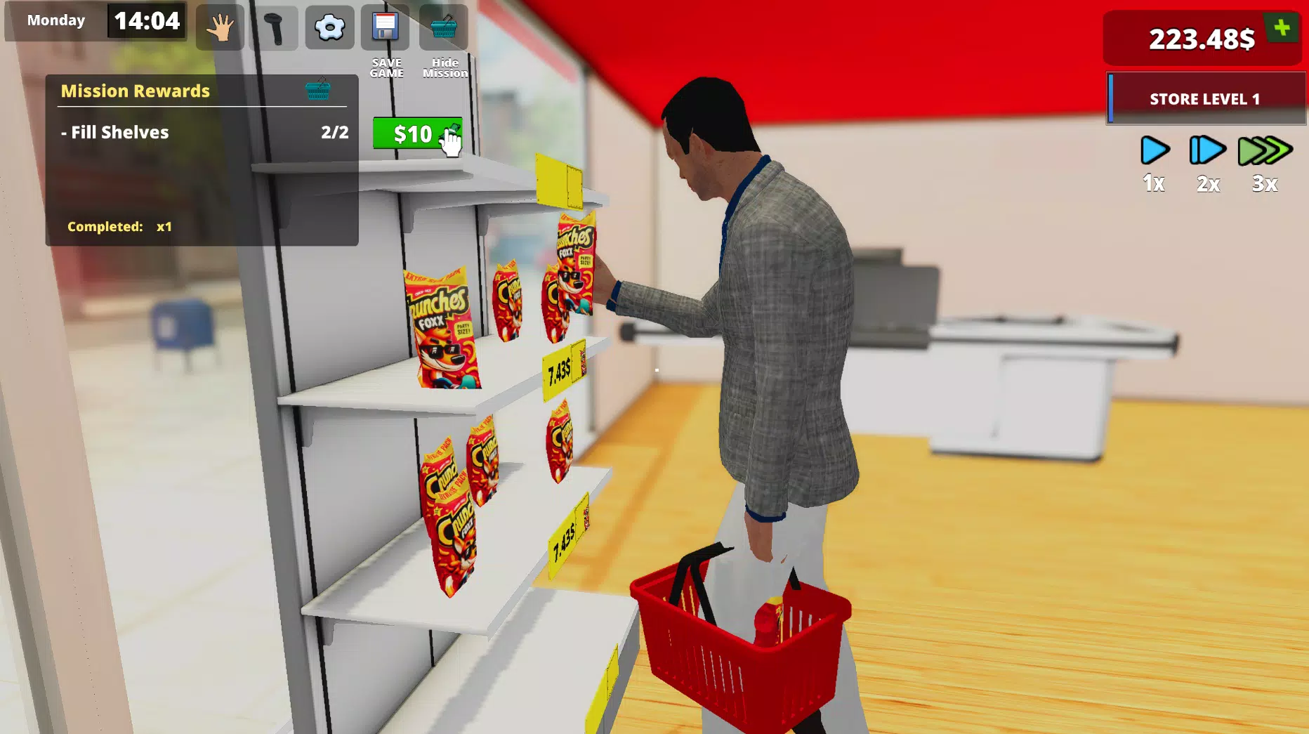 Retail Supermarket Simulator स्क्रीनशॉट 1