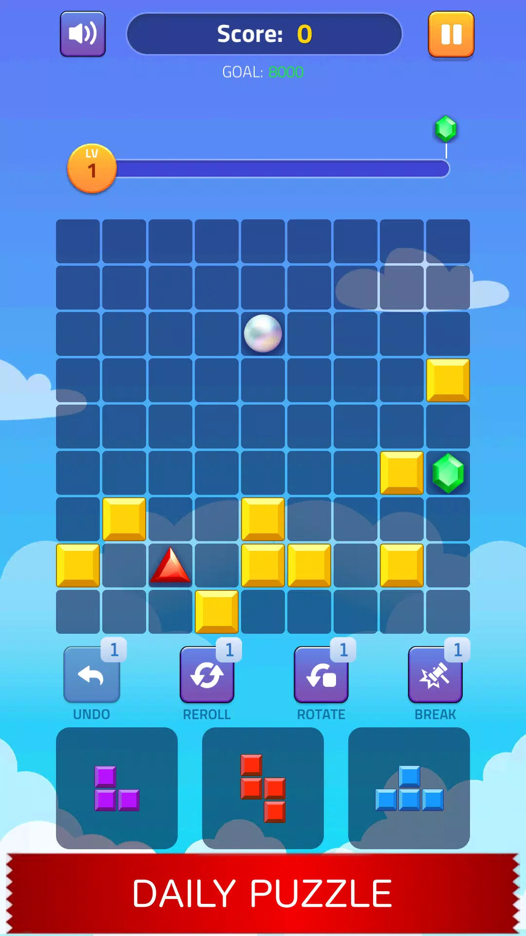 Block Puzzle - Gems Adventure Zrzut ekranu 4