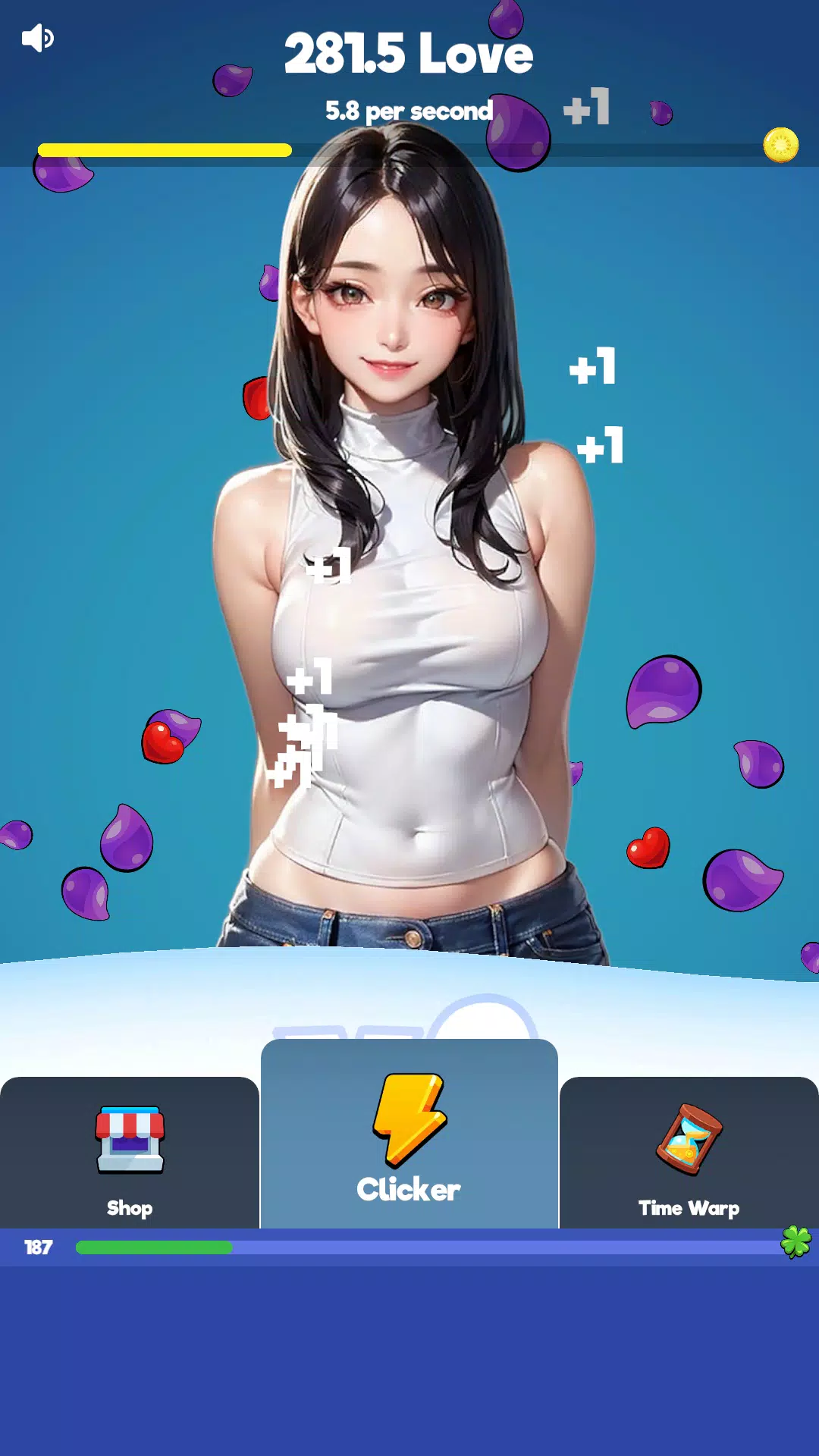 Sexy touch girls: idle clicker ဖန်သားပြင်ဓာတ်ပုံ 1