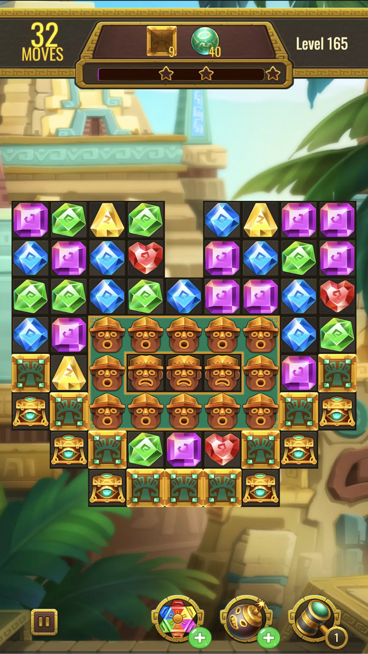 Jewels Maya Quest: Gem Match 3 Ekran Görüntüsü 3