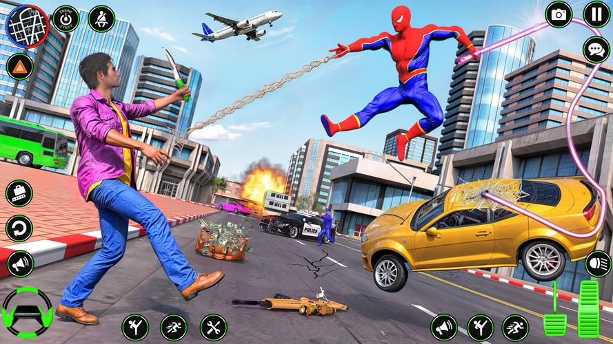 Spider Rope Hero Tangkapan skrin 3