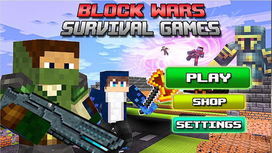 Block Wars Survival Games 스크린샷 1