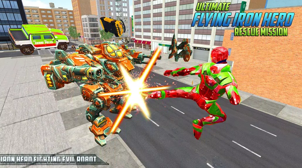 Ultimate KungFu Superhero Iron Fighting Free Game Capture d'écran 1