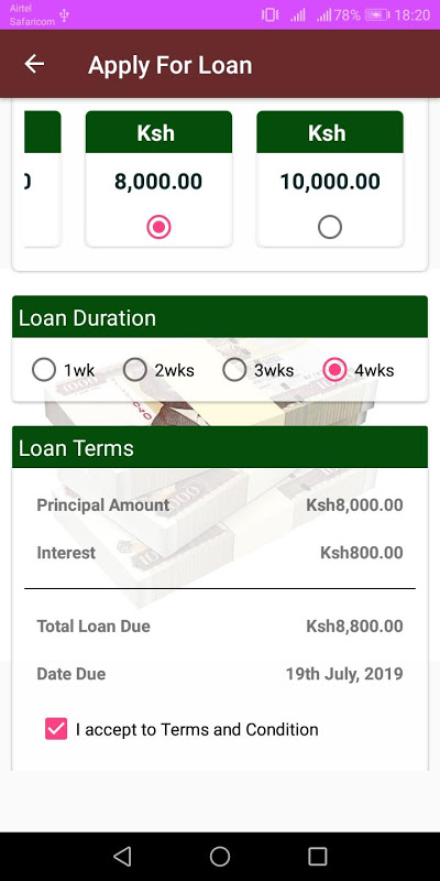 Loans Chap Chap Captura de pantalla 3