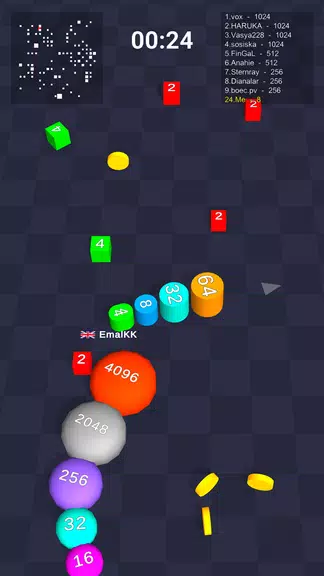 Cube Arena 2048: Merge Numbers Captura de tela 1