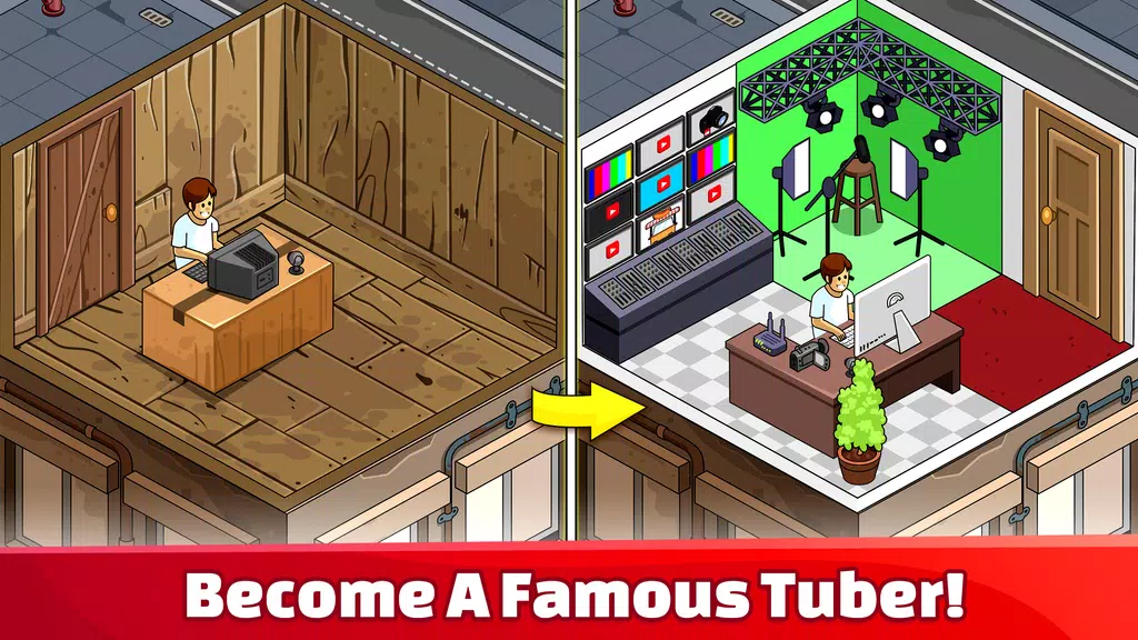 Tube Tycoon - Tubers Simulator 스크린샷 1