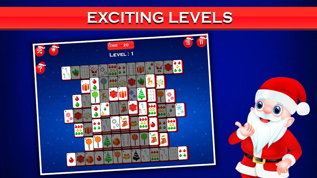 Mahjong Deluxe - Christmas Fun 스크린샷 1