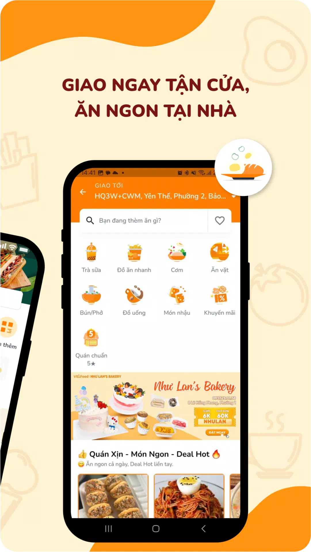 VILL: Đồ ăn, Giao hàng, Gọi xe Capture d'écran 2