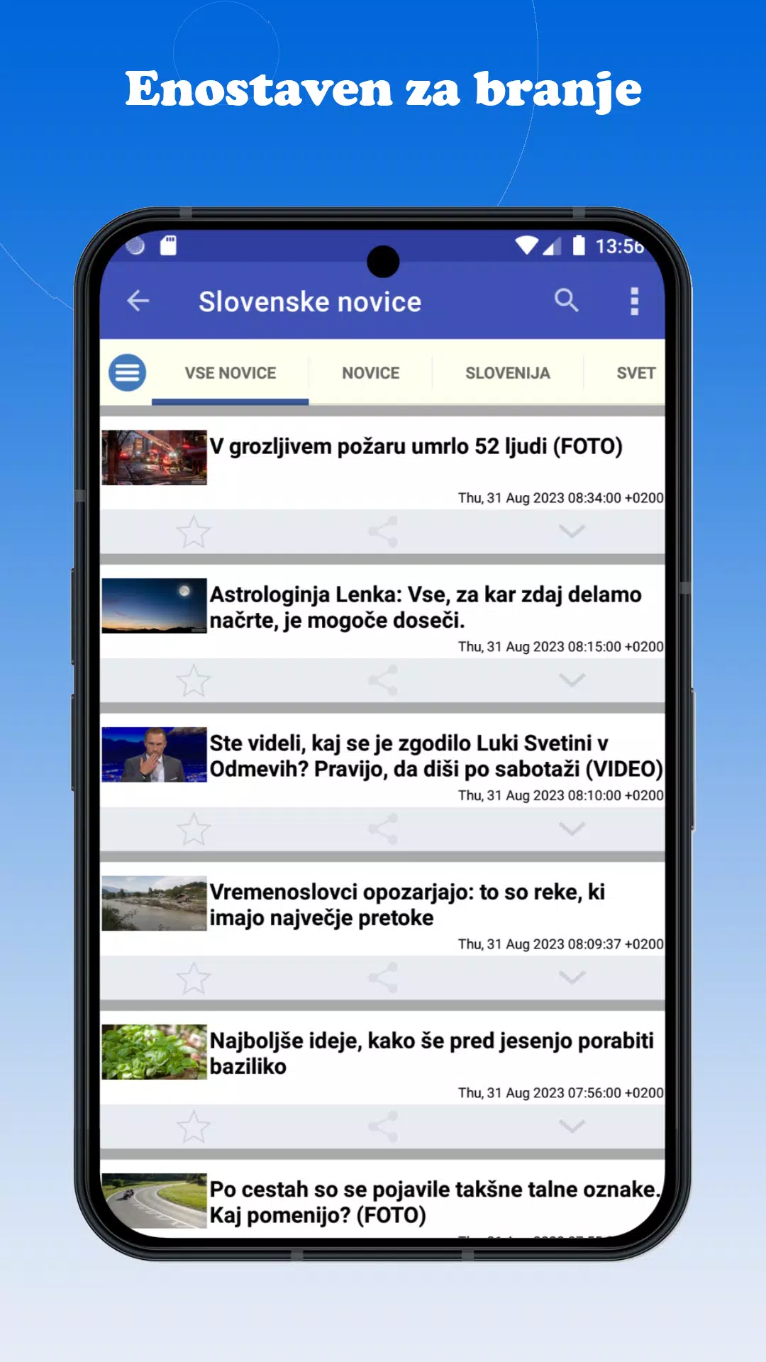 Slovenija Novice ဖန်သားပြင်ဓာတ်ပုံ 3