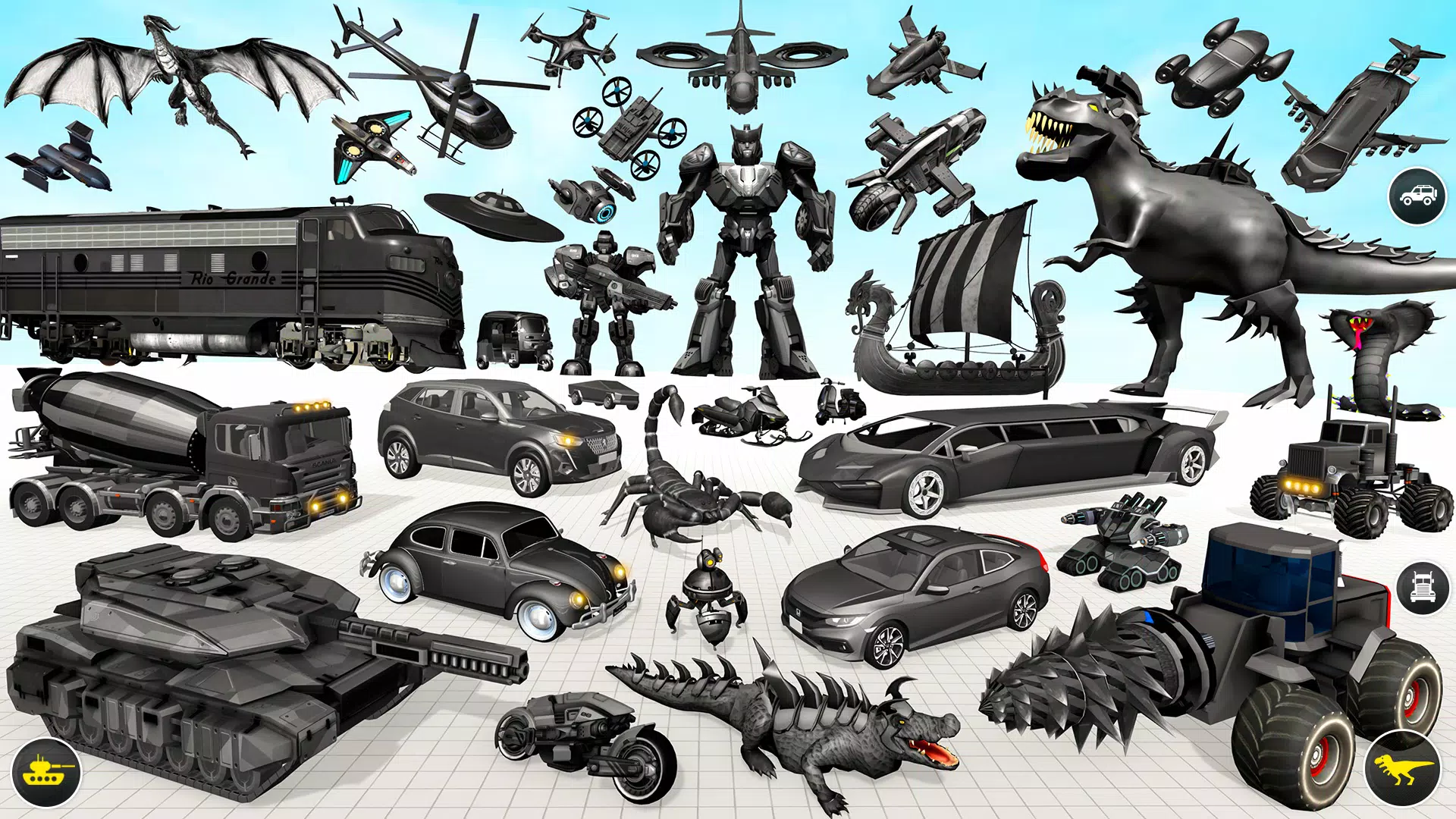 Dino Robot Car Transform Game ဖန်သားပြင်ဓာတ်ပုံ 3