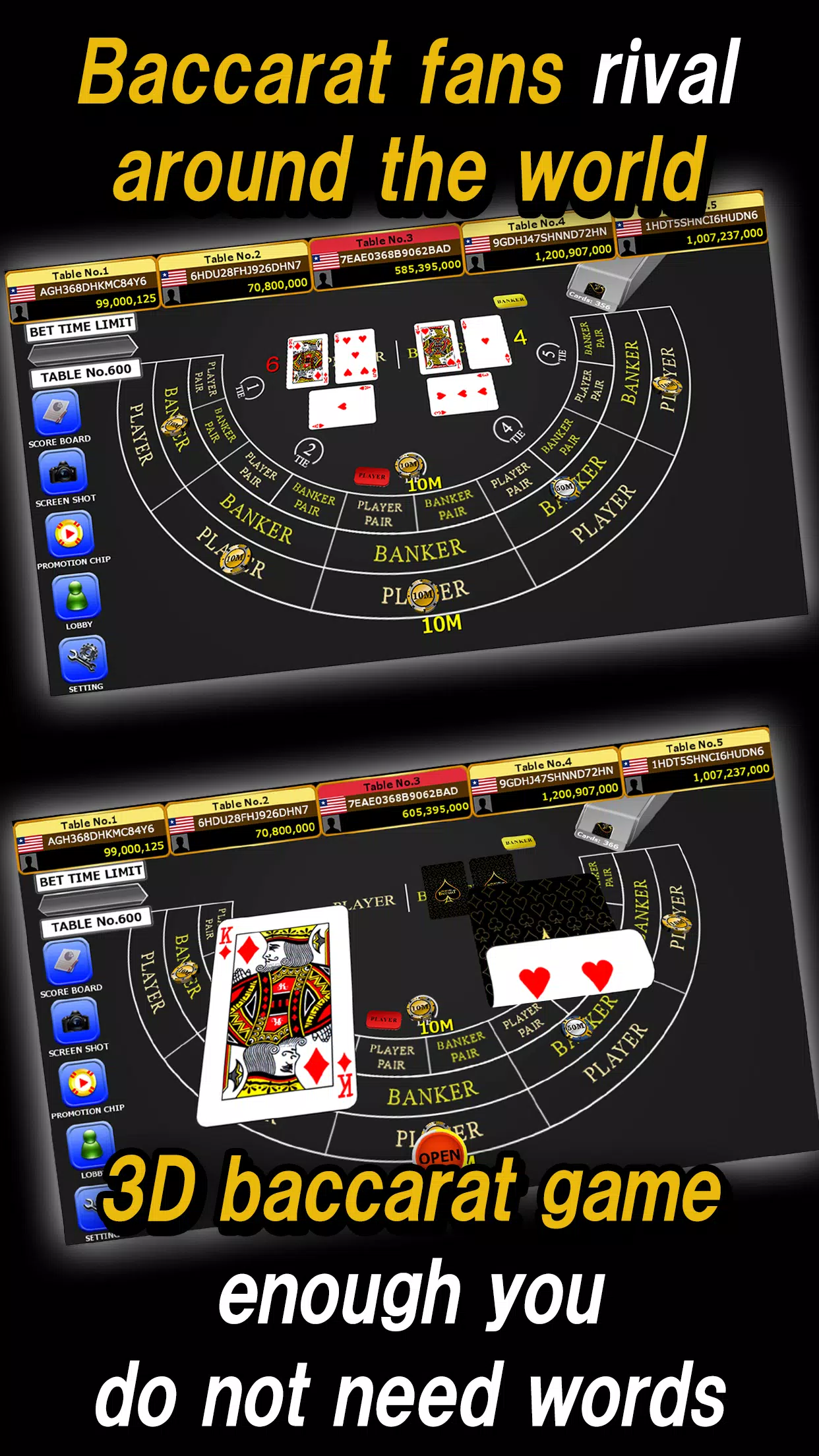 Global Gold Baccarat Captura de pantalla 2