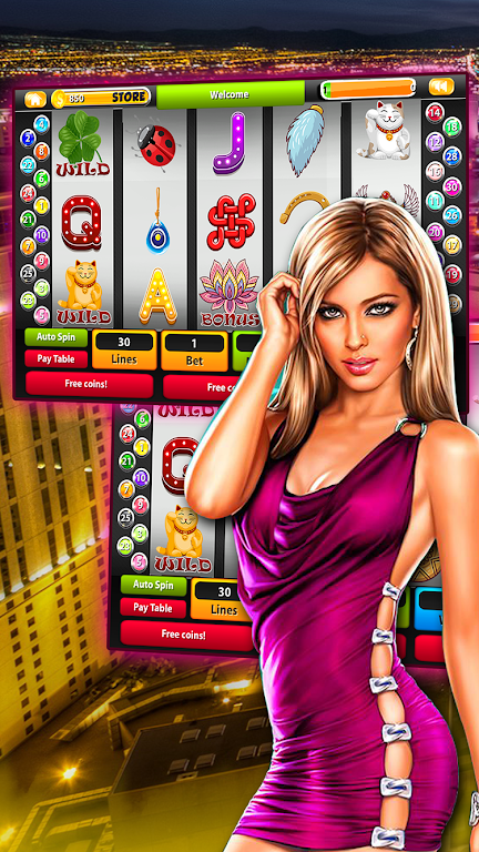 Lucky Vegas Slots - Free Vegas स्क्रीनशॉट 1