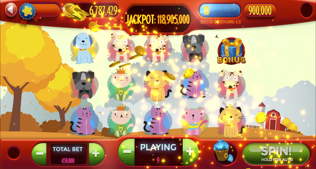 Dog-Cat Free Slot Machine Game Online Screenshot 1