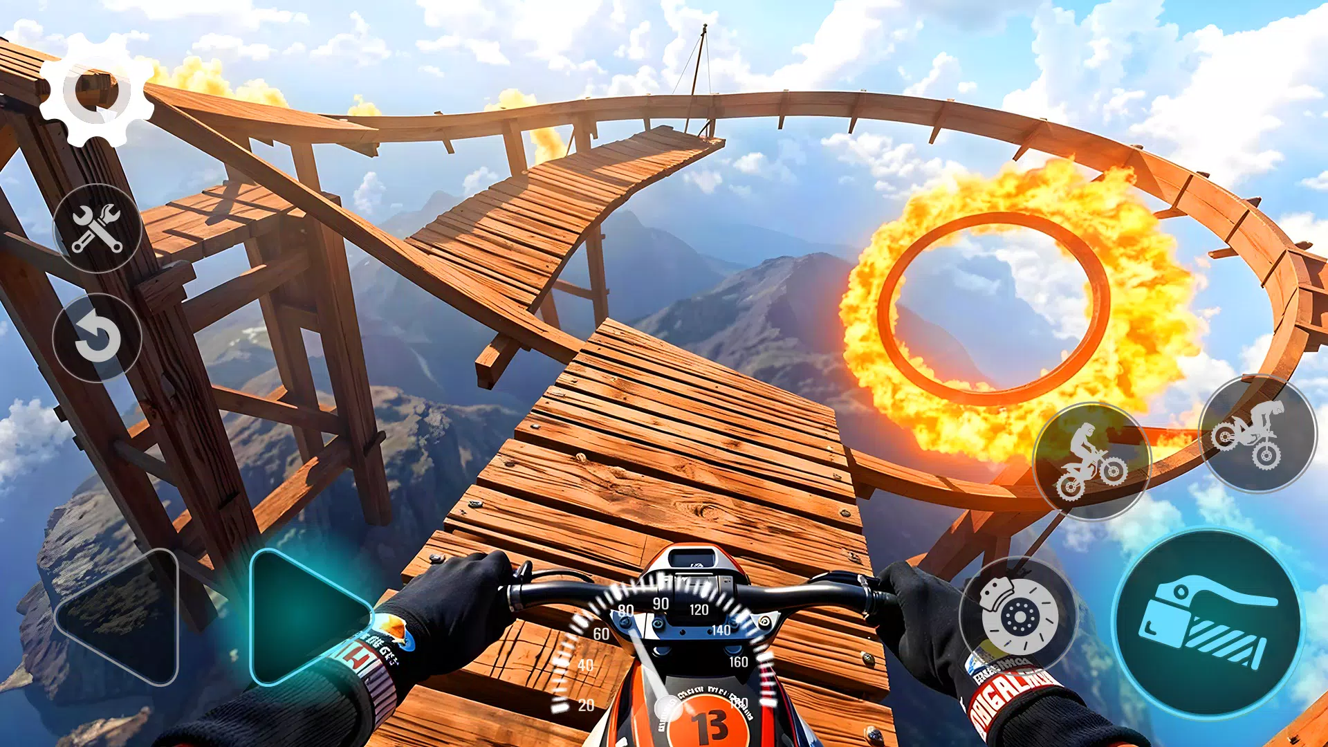 Stunt Bike Racing Challenge 3D Schermafbeelding 1