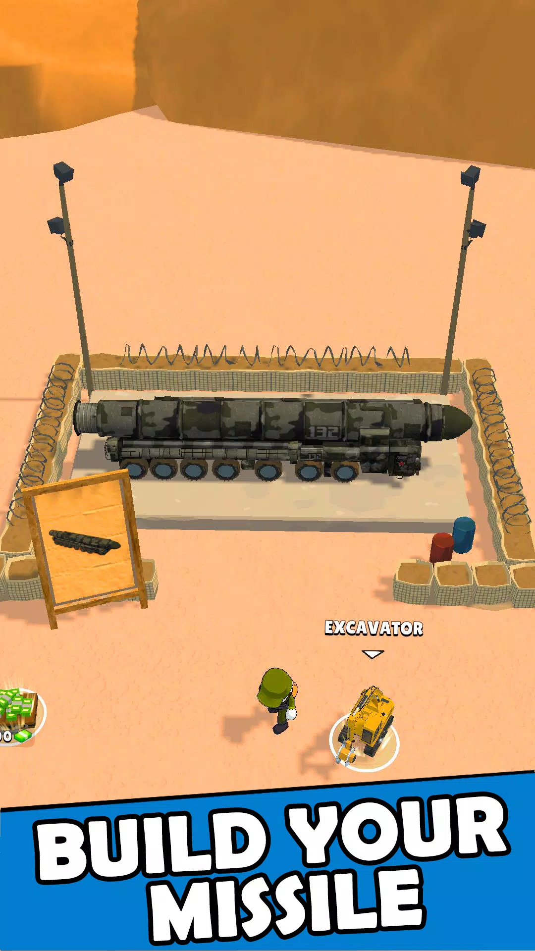 Missiles Base: Tycoon Game Schermafbeelding 1