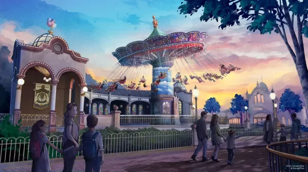 Konzeptbild des neuen Weltpremiere -Eingangs bei Disney Adventure World.