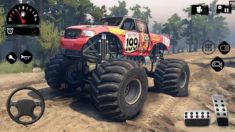 Hillock Monster Truck Driving Tangkapan skrin 1