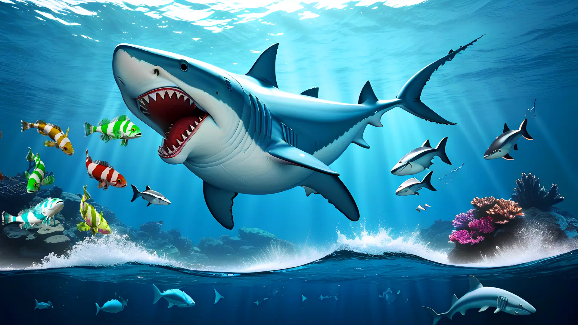 Shark Attack Games Offline 스크린샷 3