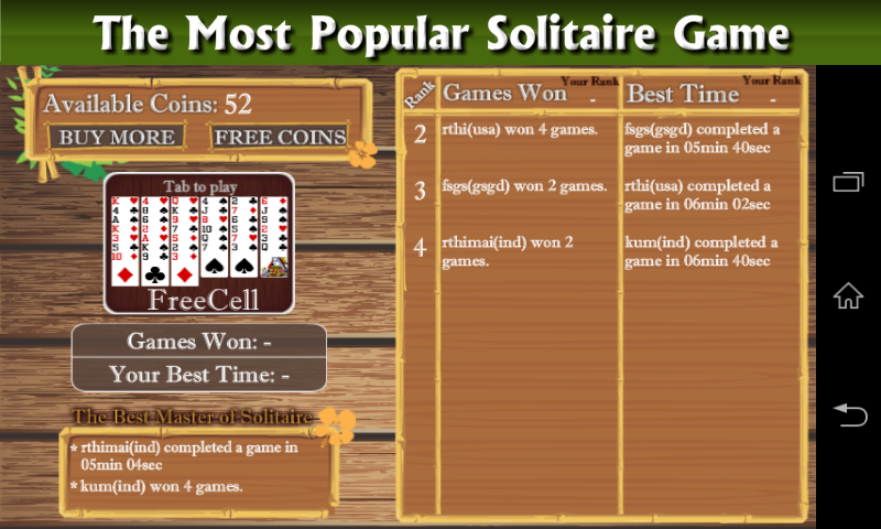 Freecell Patience Solitaire應用截圖第1張