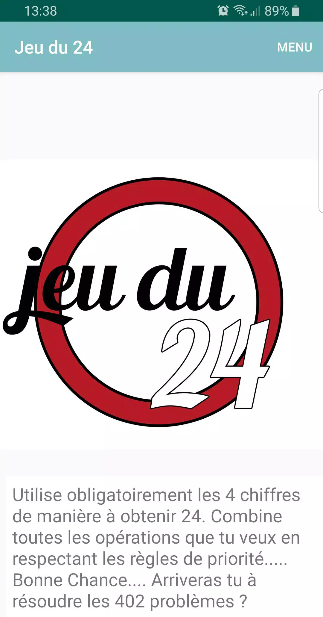 Schermata Jeu du 24 1