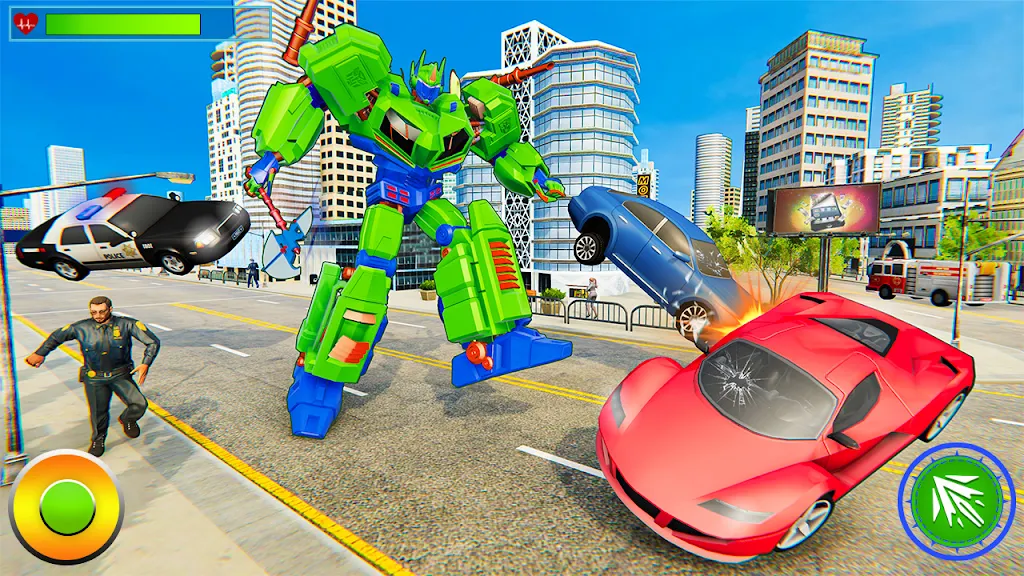 Robot Hero City Battle Captura de pantalla 1