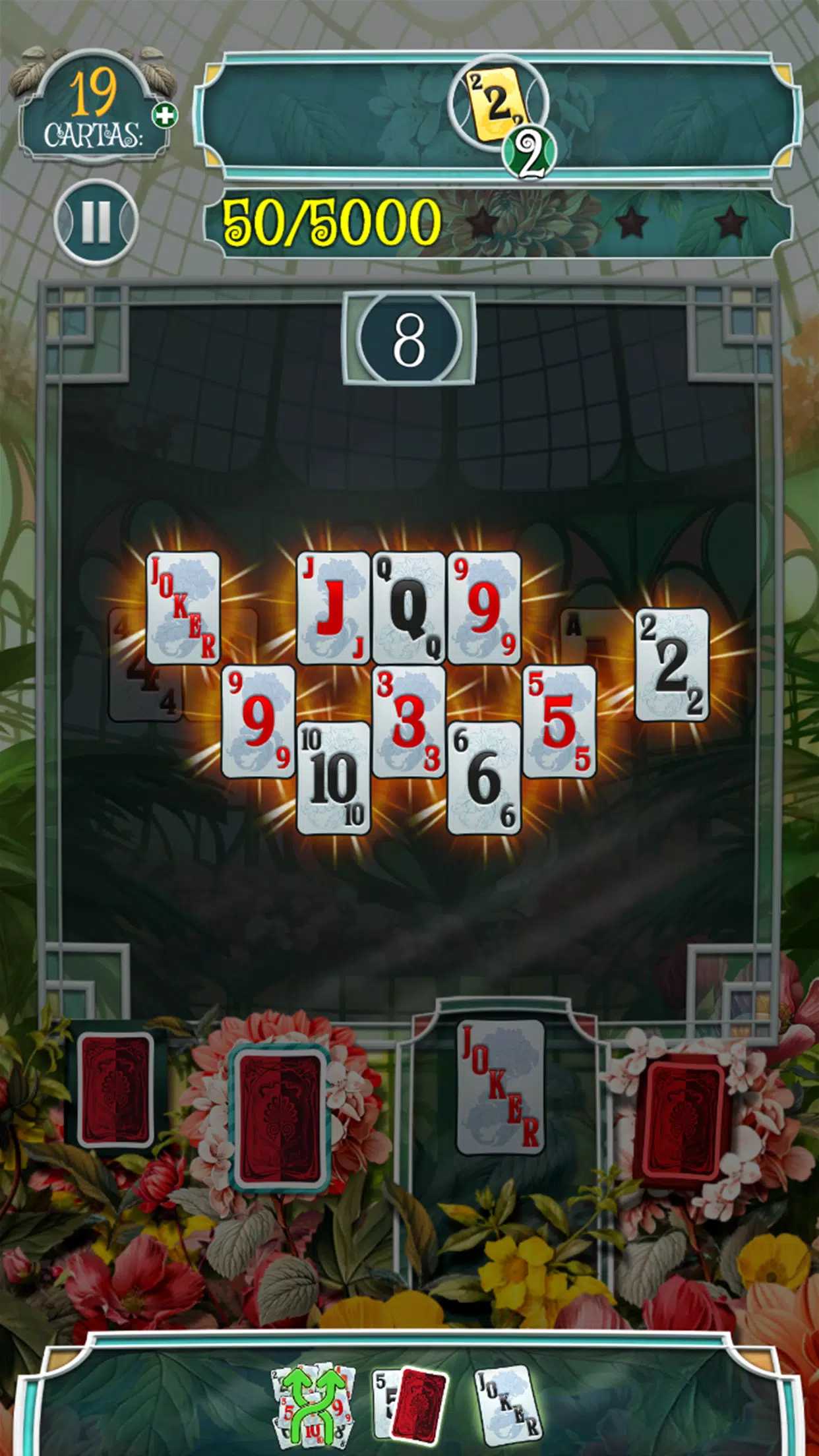 Greenhouse Solitaire TriPeaks Zrzut ekranu 2