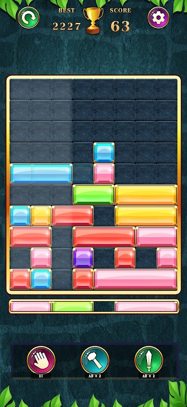 Block Puzzle Jewel Drop Blast Captura de pantalla 1