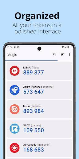 Aegis Authenticator - 2FA App Ảnh chụp màn hình 1