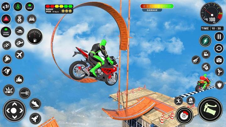 Superhero Bike Mega Ramp Games Captura de tela 3