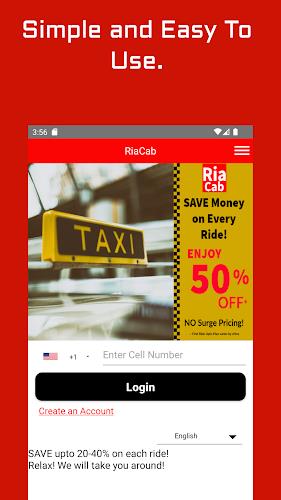 RiaCab - Request YOUR Ride স্ক্রিনশট 2