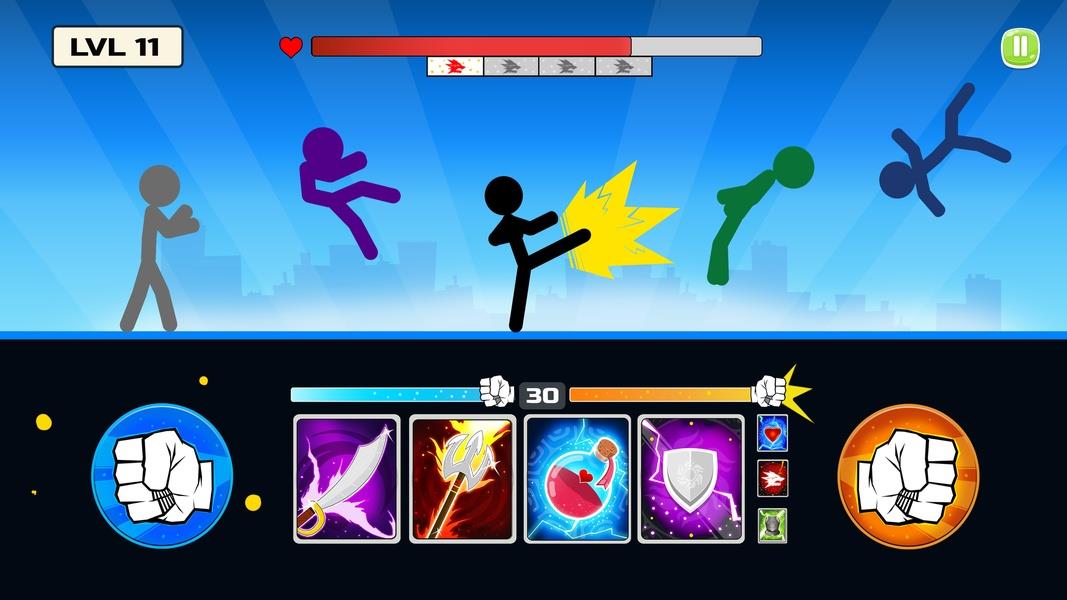 Stickman Fighter Mega Brawl Captura de tela 1