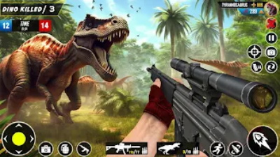 Wild Dinosaur Hunting Games 3D Captura de pantalla 2