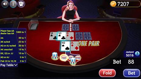 Texas Holdem Progressive Poker Schermafbeelding 4