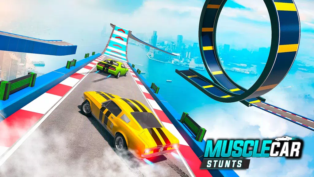 Muscle Car Stunts - Ramp Car Скриншот 3