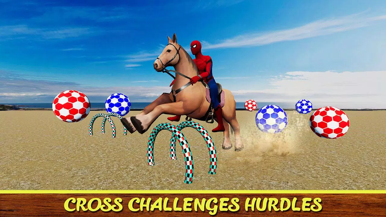 Diligent SuperHeroes Horse Riding 3d Screenshot 2