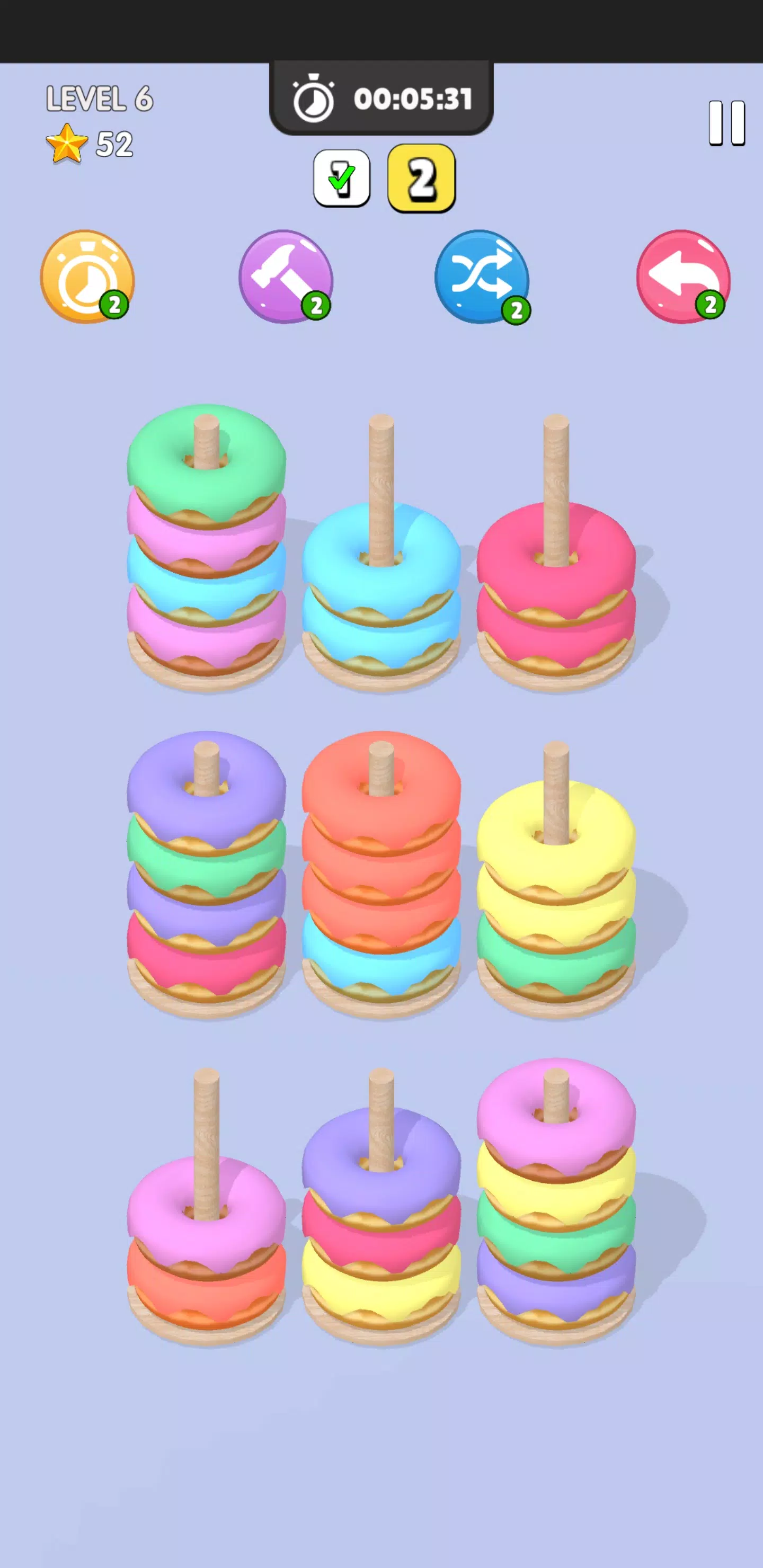 Donut Sort स्क्रीनशॉट 4