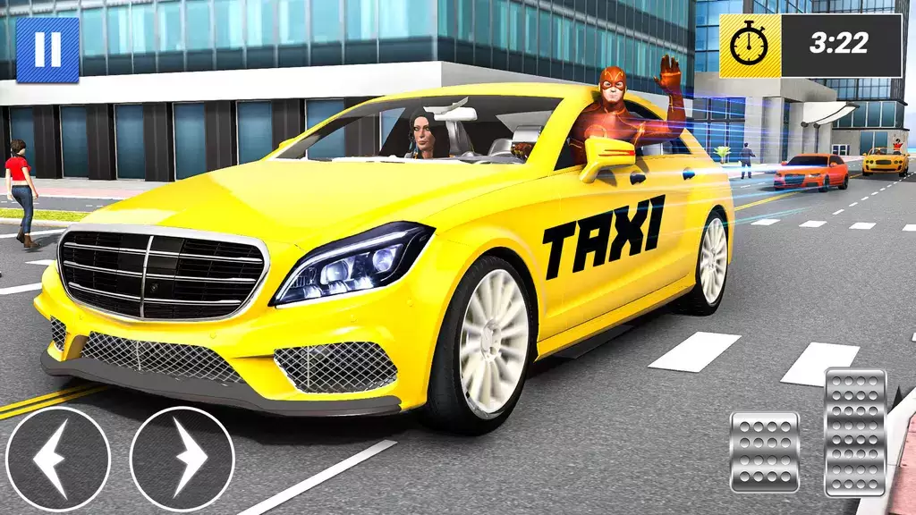 Superhero Car Games Taxi Games Captura de pantalla 1