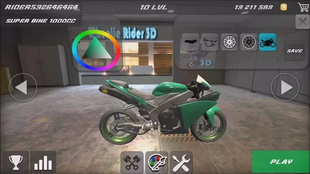 Wheelie Bike 3D game スクリーンショット 2