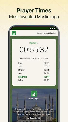 Namaz: Prayer Times & Qibla स्क्रीनशॉट 1