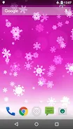 Snowflake Live Wallpaper Ảnh chụp màn hình 3